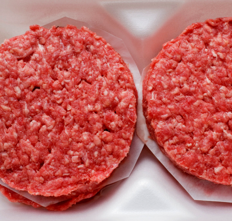 Beef Burgers (2 patties, 450 grams).